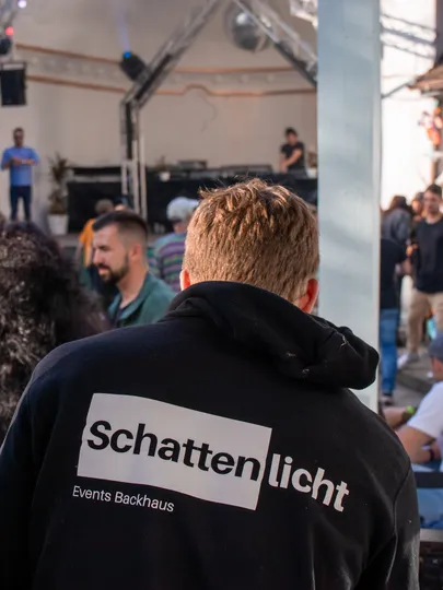 Timo Backhaus bei der Arbeit